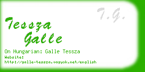 tessza galle business card